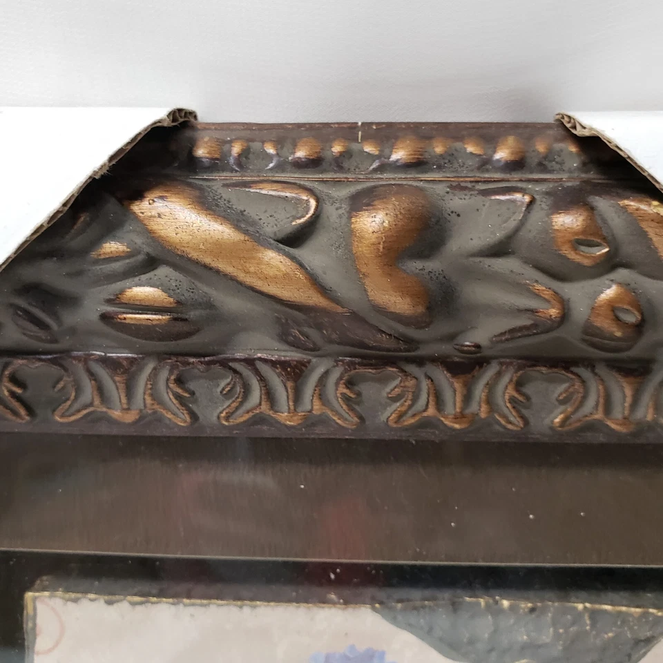 Vivian Flasch Botanical Flower Prints Pair Wall Art Ornate Frame Farmhouse Decor - Image 4 of 4