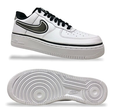 Nike Air Force 1 One Low 07 Lv8 Sport Af1 White Black Nba Pack Spurs Aj7748 100 Ebay