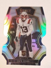 Jack Jones 2022 Select Premier Silver Prizm Die Cut RC Patriots 169