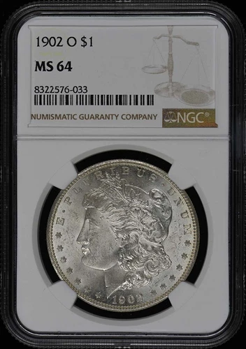 1902-O Morgan Dollar S$1 NGC MS64