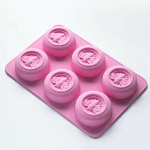 New Silicone Cake Candle Mold Baking Mould ROUND Wax Honey Bee Beeswax Mould - Image 4 of 4