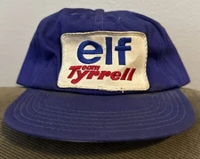 Vintage Formula 1 EAM Tyrrell Elf Gas Racing Patch Snapback Hat Cap