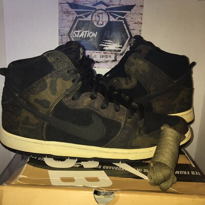 nike sb dunk high iguana camo