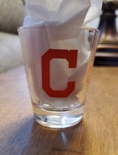 MLB Cleveland Indians Shot Glass Collectable Glass Baseball 2019