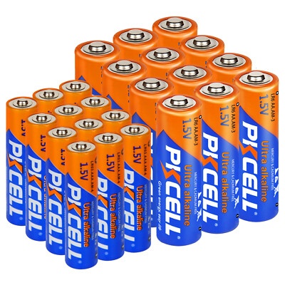 Combo 24pcs AA & AAA Alkaline Batteries 1.5V LR03 LR6 MN2400 MN1500 for Remote