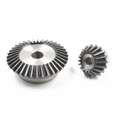 2:1 Ratio Straight Bevel Gear Transmission Gear 90 Degree 1 1.5 2 3 Mod 45#Steel