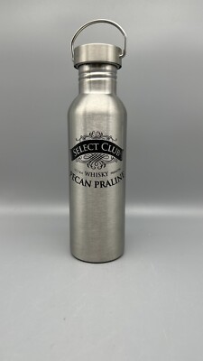 Select Club Whisky Pecan Praline Metal Drink Container Water Bottle 11'' (3D b3)