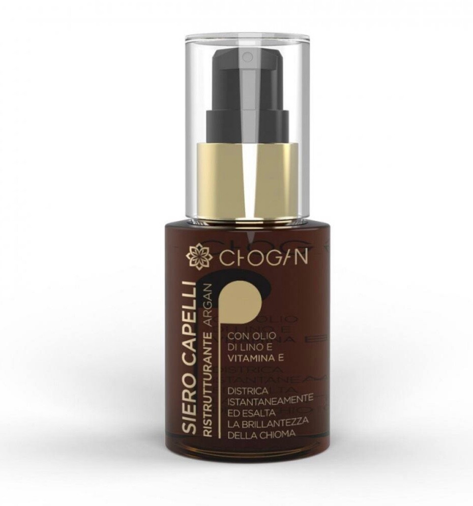 Chogan Bio Haaraufbau Serum mit Arganöl Leinöl Vitamin Glanz + Anti Fizz Effekt