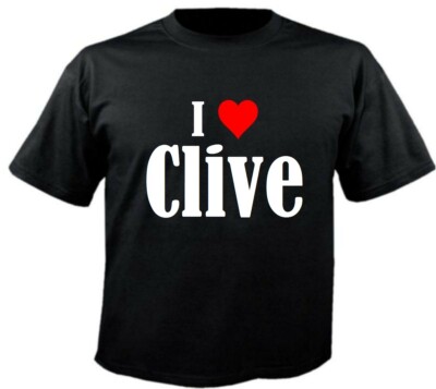 T-Shirt I Love Clive für Damen Herren und Kinder versch. Farben