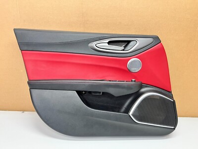 17-19 ALFA ROMEO GIULIA FRONT LEFT DRIVER SIDE INTERIOR DOOR PANEL, OEM LOT3569