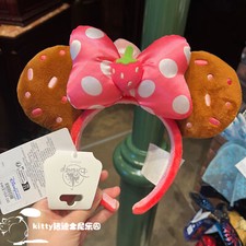 Disney Parks Strawberry Cupcake Munchlings Minnie Mouse Ears Disneyland Headband