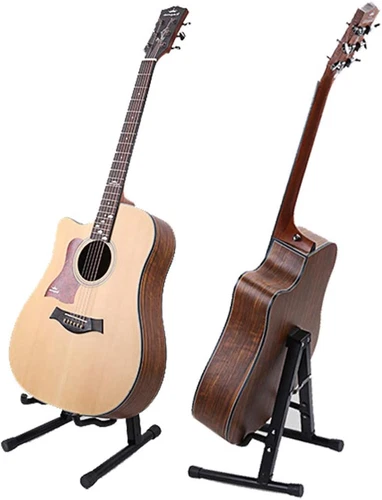 Guitar Stand A-Frame Folding Guitar Stand w/ Non-Slip Rubber and Foam Arms - Picture 6 of 9