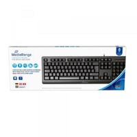 Mediarange Tastatur Mit Kabel Keyboard Qwertz Kabelgebunden Schwarz MROS109