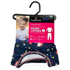 NEW Cuddl Duds Toddler Thermal Layer Crew Leggings SPACE UNICORN Base Layer Set