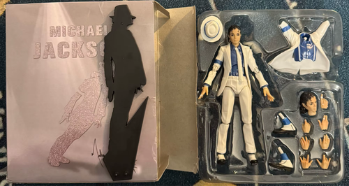 Michael Jackson Action Figure U King of Pop Music Signed C Rock n Roll Man Retro - Imagen 3 de 24