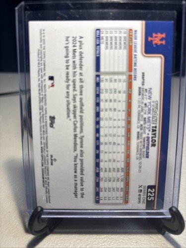Tyrone Taylor 2025 Topps Series 1 Refractor #225 New York Mets - Picture 2 of 2