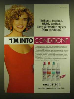 1990 Clairol Condition Ad - Brilliant. Inspired. Highly desired