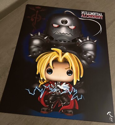 Full Metal Alchemist Alphonse And Edward Elric funko Style prints