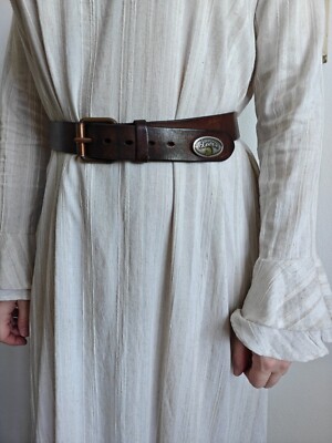 Levi's true vintage rare brown unisex cowboy belt 80 cm 31.5 - 35''