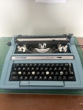 Vintage Smith-Corona Electra C/T Electric Typewriter W/ Case MN#3L Electric Blue thumbnail