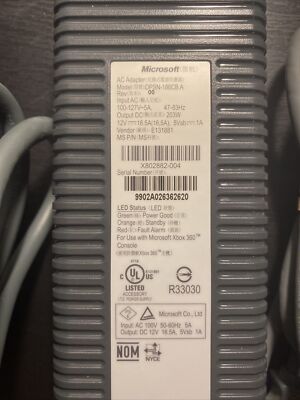 Genuine Microsoft Xbox 360 E 360 Power Supply AC Adapter DPSN