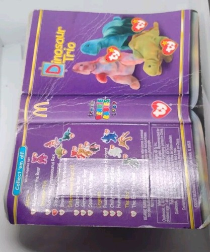 Stag The Stegosaurus Ty Plush Beanie Baby 1994 McDonald's W/Case Detailed Story - Picture 3 of 5