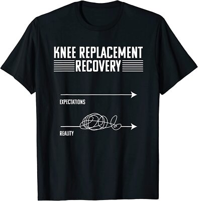 NEW LIMITED Knee Replacement Surgery Funny Joint Recovery Gag T-Shirt