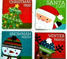Christmas Holiday Board Books Santa, Reindeer, Tree, Friends CHOICE-3 NEW 