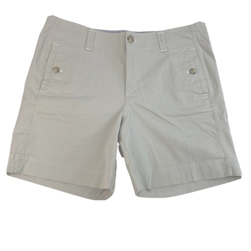 Eddie Bauer Women's Shorts Chino Hiking Cotton Pockets Belted Size 16P
