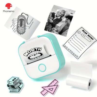 Phomemo T02 Pocket Thermo Aufkleber Drucker Bluetooth Telefon Fotos Etikettendruck