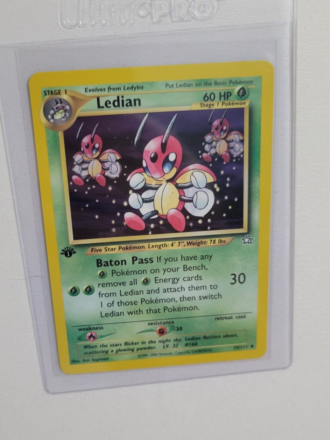 Ledian - Pokemon Neo Genesis First 1st Edition #39 - Uncommon