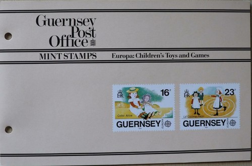 Guernsey Briefmarken: Europa 1989 "Spielzeug und Spiele" - Präsentationspaket 1989 - Bild 2 von 3
