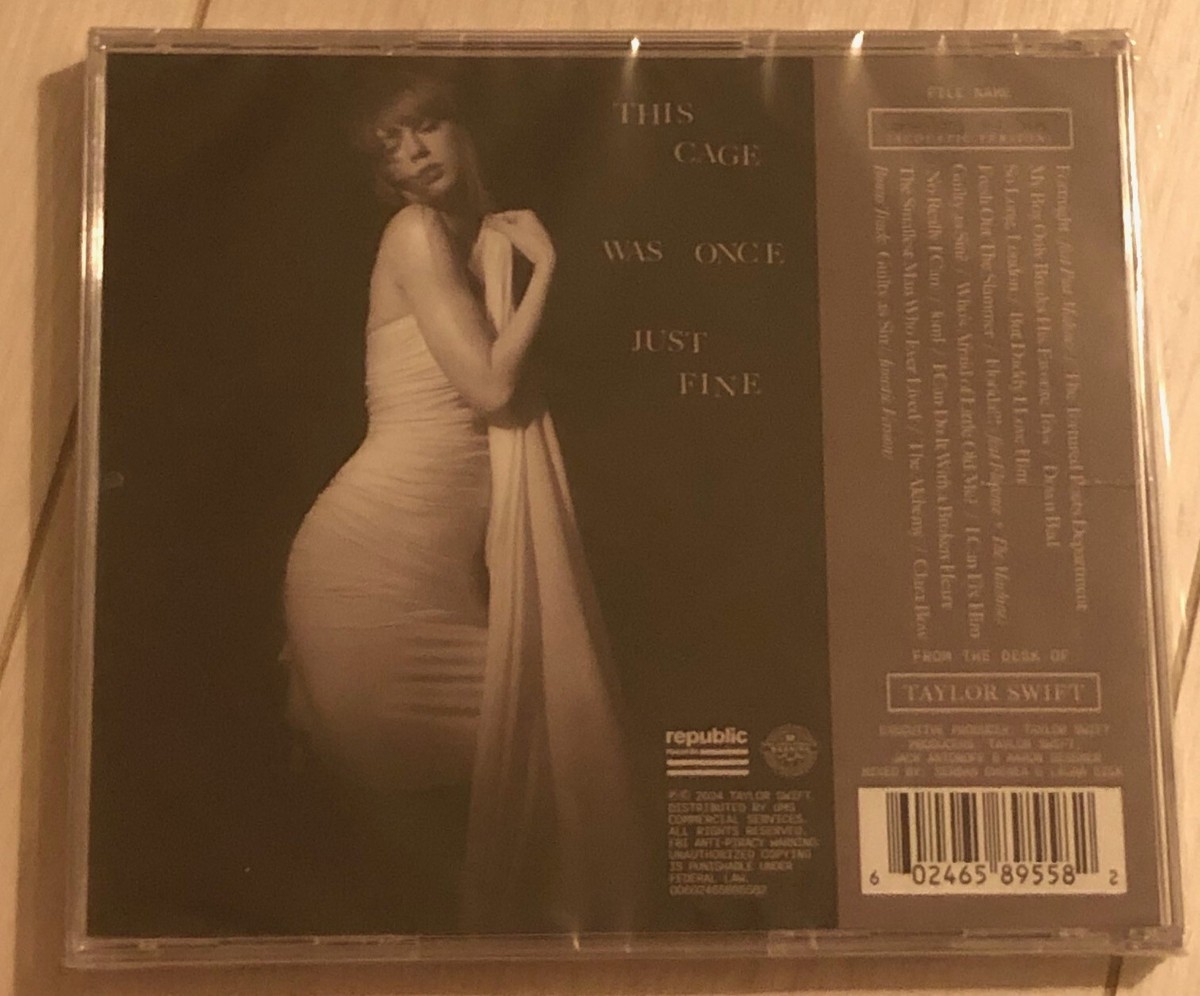 Taylor Swift TTPD guilty as sin Acoustic Version CD Bonus