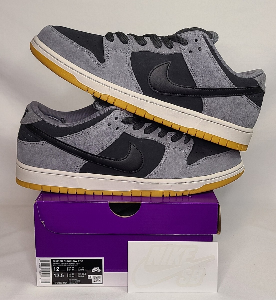 Nike SB Dunk Low Pro Dark Smoke Grey | Mens Sz 12 | Smoke Gray