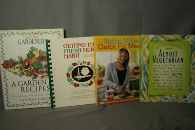 4 cookbooks A Garden of Recipes Getting the Fresh Herb Habit Almost Vegetarian