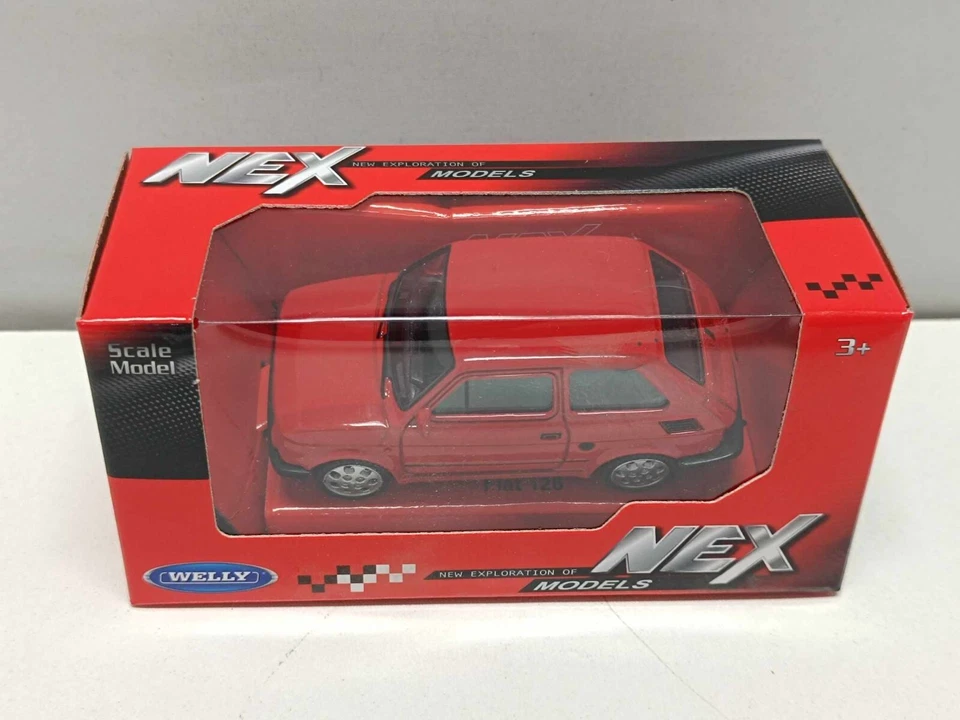 Fiat 126 - 1980 Red Rosso Welly Nex 1:43  Modellino Auto Nuovo - Immagine 2 di 4