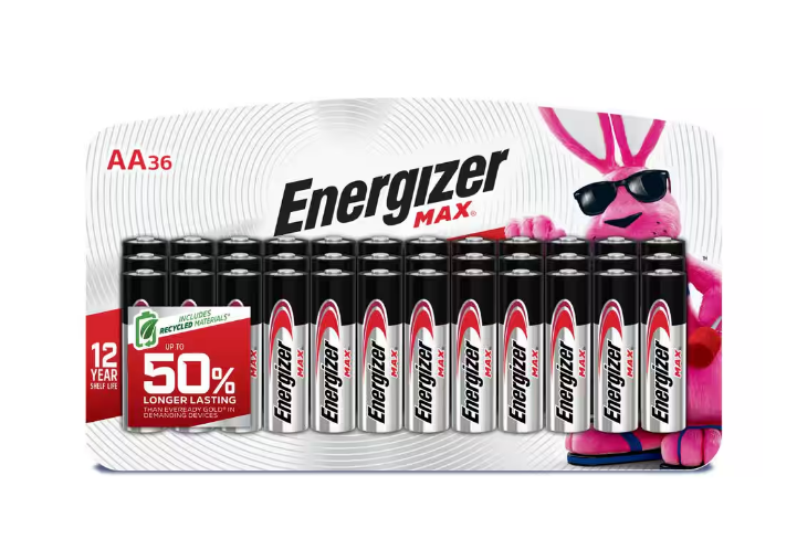 MAX AA Batteries (36 Pack), Double A Alkaline Batteries-image