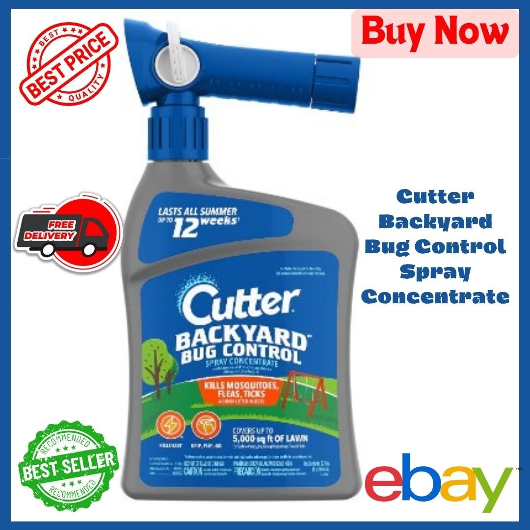 Cutter Backyard Bug Control Spray Concentrate, Fleas,Mosquito Repellent