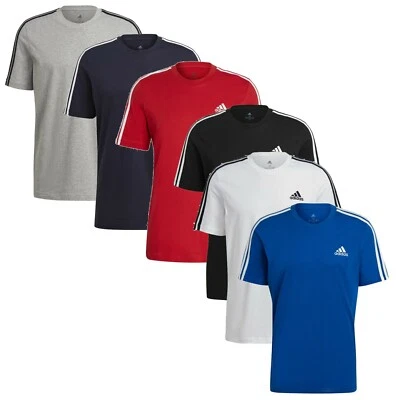 MAGLIA T-SHIRT ADIDAS M 3S SJ TEE ESSENTIALS 3 STRIPES cotone jersey - Imagen 1 de 2