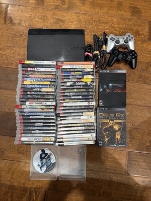   Sony PlayStation 3 12GB Super Slim 51 Games 2 Controls