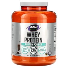 Now Foods Whey Protein Dutch Chocolate  6 lbs 2722 g GMP Quality Assured 16.73 per gallon