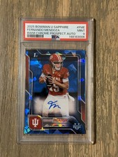 2025 Sapphire Bowman U - Fernando Mendoza 1st Auto POP 2 PSA 9 Raiders #1 Pick
