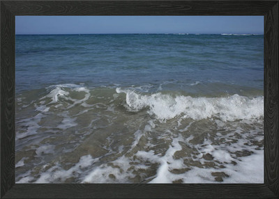 Strand Wellen Nahaufnahme Druck Gerahmtes Wandbild Poster Leinwanddruck Bild