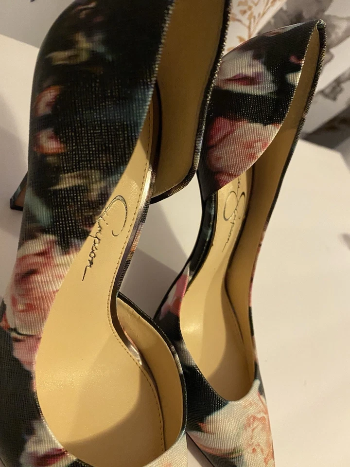 Jessica Simpson Mujer Tacón Alto Diseño Floral Talla 7M Foto 3 de 4