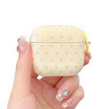 For Airpods 4 3 2 1 Pro 2 3 Cute Polka Dot IMD Silicone Shockproof Case Cover
