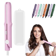 Upgraded 2-in-1 Mini Curling Wand Flat Iron Hair Straightener,Mini Dual Purpo...