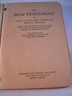 HOLY BIBLE, AMERICAN BIBLE SOCIETY, THE NEW TESTAMENT, NAVY SHIP USS OSTERHAUS — photo 7