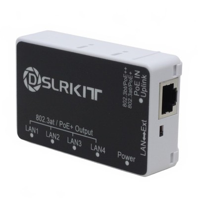 PoE++ 90watt 5 Port Gigabit PoE Passthrough Switch Extender 802.3bt 802.3AT