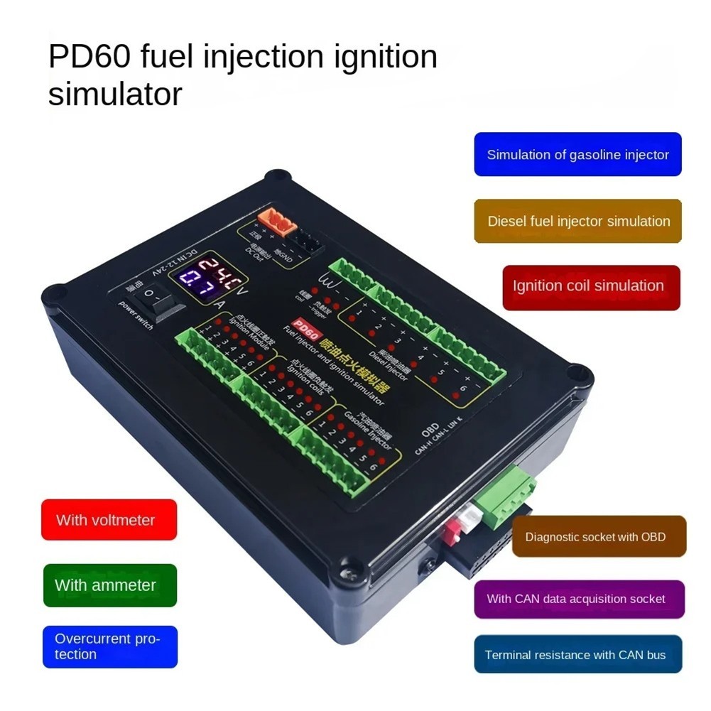 PD60 ECU Testing Equipment For Efficient Injector And Ignition Simulation