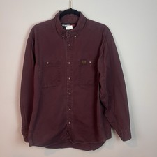 Wranglers Riggs Workwear Men's Long Sleeve Button Down Solid Twill Work Shirt XL